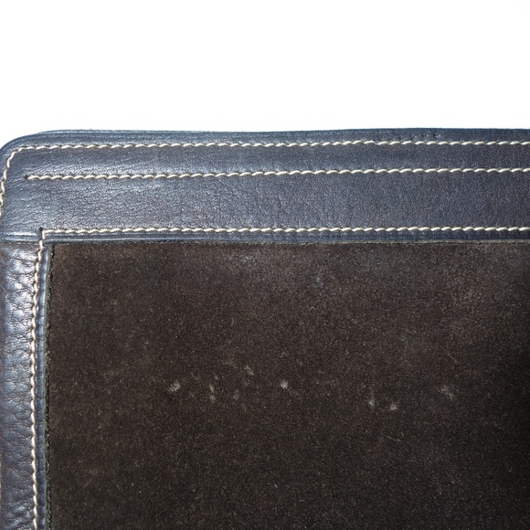 Vtg Gucci Suede Leather Clutch Bag Made In Italy w/ Hook & Loop Closure, Size S - Picture 9 of 11